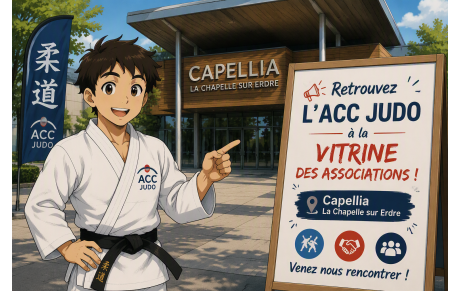 📣 Retrouvez l'ACC Judo le 5 septembre à la Vitrine des Associations !