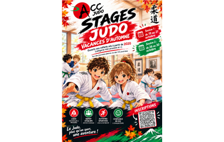 🥋 STAGES JUDO VACANCES D'AUTOMNE 🍂
